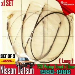 FOR DATSUN NISSAN 720 LONG TRUCK UTE LWB HARDBODY HAND BRAKE CABLE SET NEW - Picture 1 of 5