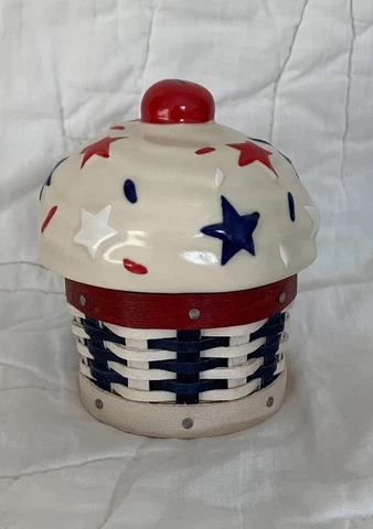 Longaberger Collectors Club Miniature Sweets Americana Cupcake Basket 2012 Cover