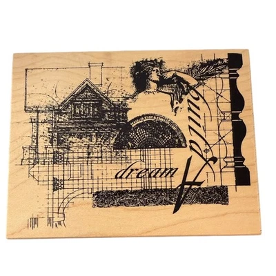 Sello de goma Club Scrap Build A Dream Blueprint edición limitada 1493/3775 XL Foto 1 de 3