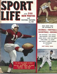 1949 SPORT LIFE MAGAZIN ALABAMA SOONERS DARRELL ROYAL DODGERS NEWCOMB BORYLA - Bild 1 von 1