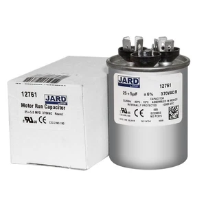 25 + 5 uf MFD 370 VAC Round Dual Capacitor 12761 Replaces C3255 C3255R 97F9803 - Picture 1 of 4