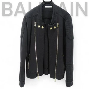 Balmain Pierre Black Biker Jacket Men's Leather New Authentic Excellent Conditi - Picture 1 of 5