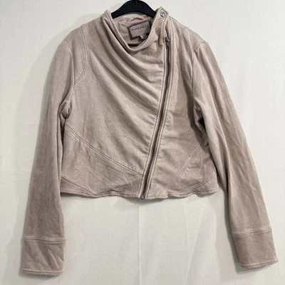 Chaqueta de microgamuza Marrakech con cremallera para mujer talla mediana rosa rubor” Foto 1 de 4