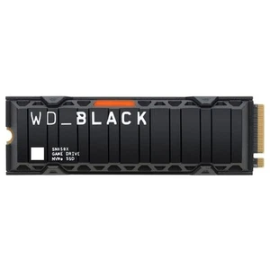 WD_BLACK SN850X 1TB NVMe M.2 SSD, M.2 2280 NVMe SSD with Heatsink, Gaming Expans - Photo 1/7