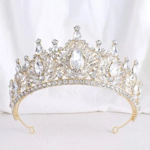 Swarovski Crystal Bride Wedding Crown tiara - Picture 1 of 3