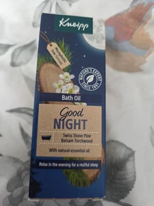 Kneipp Good Night Bath Oil Swiss Stone Pine Basalm Torchwood 100ml - Picture 1 of 4