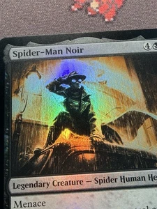 Spider-Man Noir Foil MTG Spider-Man Magic The Gathering Uncommon - Picture 1 of 4