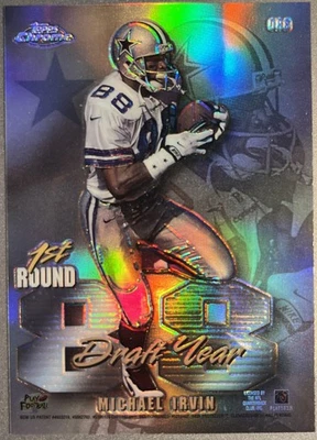 Topps Chrome Draft Class Refractor 1997 Michael Irvin Tim Brown #DR6 Foto 1 de 2