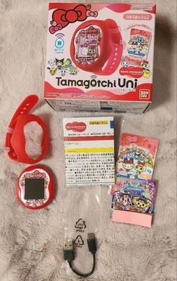 Tamagotchi Uni Sanrio Hello Kitty Rosa Uni Tama Bandai Japón Coleccionable USADO Foto 1 de 2