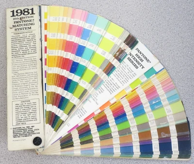 Vintage PMS Pantone Swatch Book ( Ink Mixing Formula Guide ) Van Son 1981 - Image 1 of 3