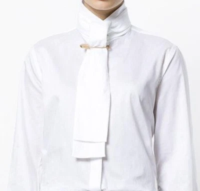 Prendedor de seguridad Burberry unisex blanco de gran tamaño para pajarita Foto 1 de 4