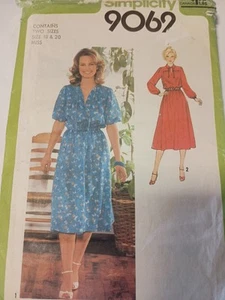 Simplicity 9069 Misses Pullover Dress sz, 18, 20 L9 - Picture 1 of 1