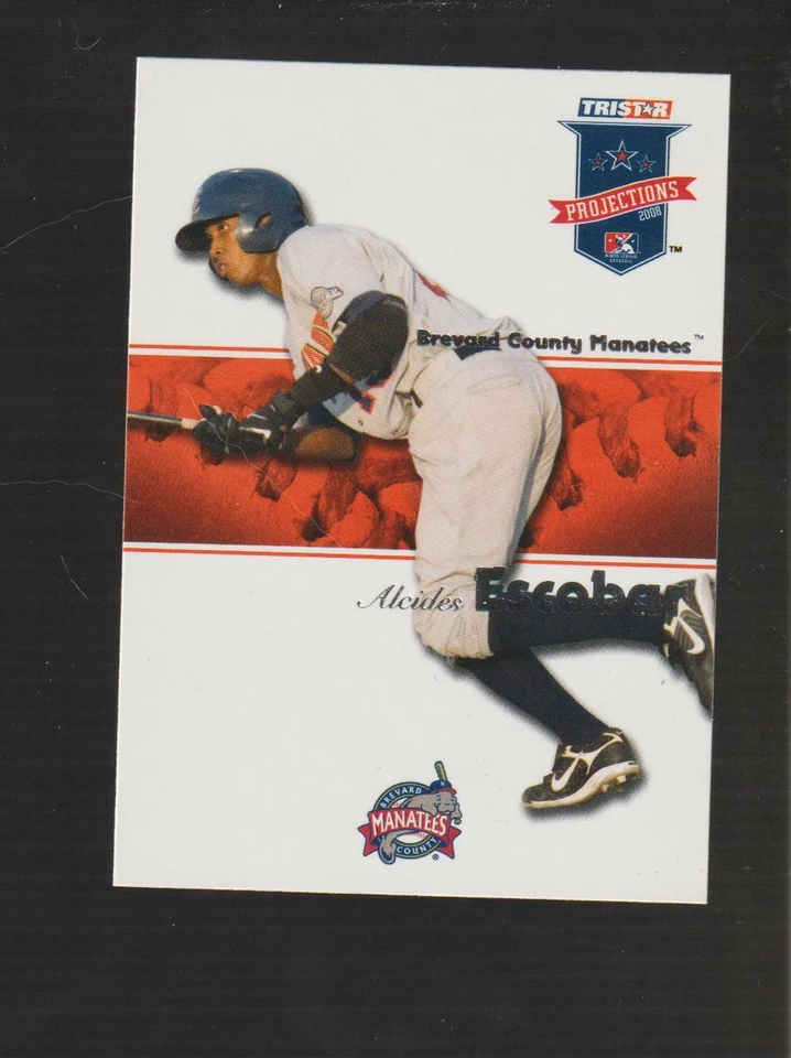 Tarjeta de novato TriStar #261 2008 Alcides Escobar, leyenda de los Reales de Kansas City Foto 1 de 1