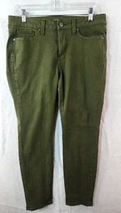 a.n.a. Womens Size 10 Skinny Ankle Green Casual Pants - Picture 1 of 19
