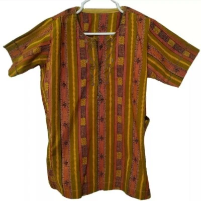 Top Dashiki naranja quemado para niño pequeño Foto 1 de 4