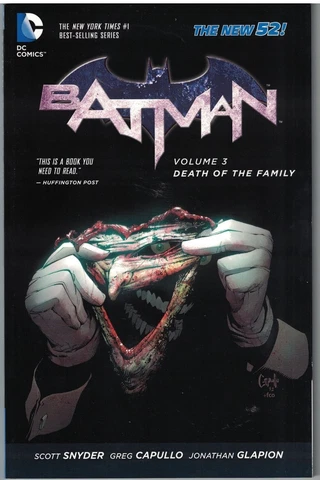BATMAN (NEW 52) Vol 3 Death of the Family TP TPB $16.99srp Snyder Capullo NEW NM Cover