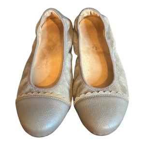 Scarpe ballerine comode Vionic Tina donna taglia 7W pelle talpa punta a cappuccio - Foto 1 di 8