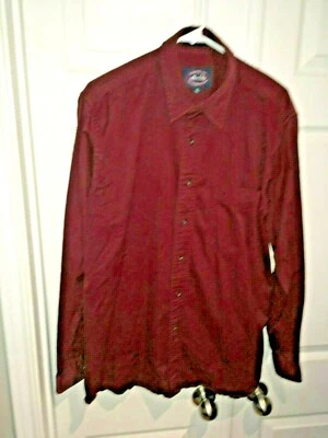 Allen Solly England Solid LS Button Down Shirt Men EUR SZ 42 Maroon - Image 1 of 3