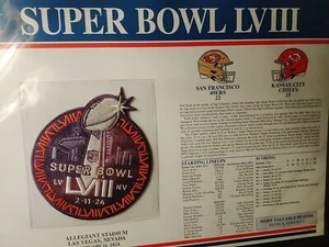 Willabee Ward SUPER BOWL LVIII 58 KC Chiefs SF 49ers Football Patch MVP Mahomes - Picture 1 of 3