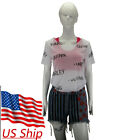 Birds Of Prey Harley Quinn Vest T-Shirts Short Pants Full Set Cosplay Costumes