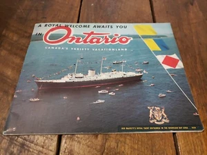 1959 Ontario Royal Yacht Britannia Georgian Bay Vacation Booklet Hard to find - Picture 1 of 9