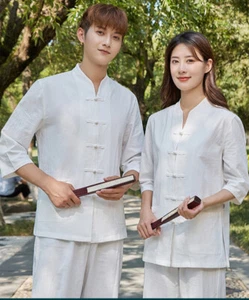 Chinese KungFu Tang fu Unisex Tai Chi Uniforms Clothing YOGA Fitness Zen Clothes - Picture 1 of 16