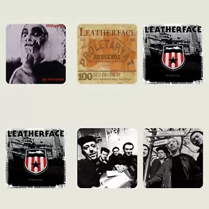 Leatherface Punk 6 Coaster Set Mush Stormy Petrel Rock Music Oi Sunderland - Foto 1 di 1