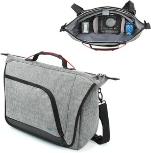 Luxe PRO Camera Bag Shoulder Large Camera Bag Crossbody Dividers for DSLR SLR - Picture 1 of 6