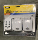 SMART ELECTRICIAN 3-PACK WIRELESS REMOTE CONTROLLED OUTLET NEW