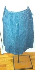 Skirt  size 14 NWT Route 66 Long Jean Denim ide zipper - Picture 1 of 3