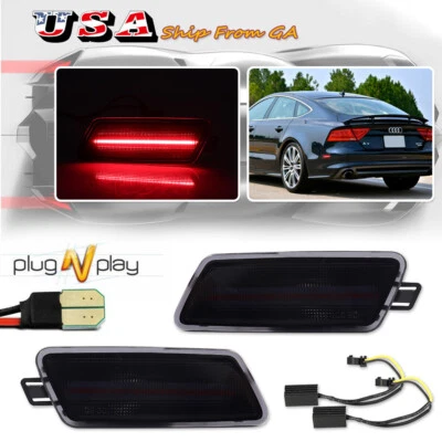 2X Luces LED traseras LED rojas ahumadas para Audi A7 S7 RS7 Quattro 2012-2018 Foto 1 de 4