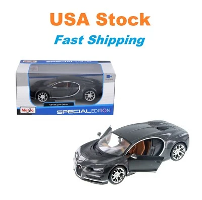 Bugatti Chiron Sport Maisto Special Edition Diecast Model Car 1:24 Gray, 7.5" - Image 1 of 4