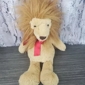 "Aurora THEO El León Peluche Peluche Rojo Seda Cinta Arco 14"" Animal de la Selva" - Imagen 1 de 7