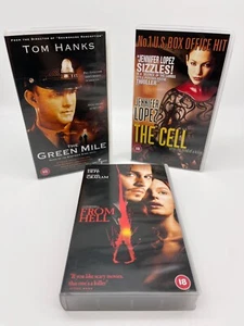 VHS Video Tape Joblot Of 3 Green Mile, From Hell, The Cell - Picture 1 of 5