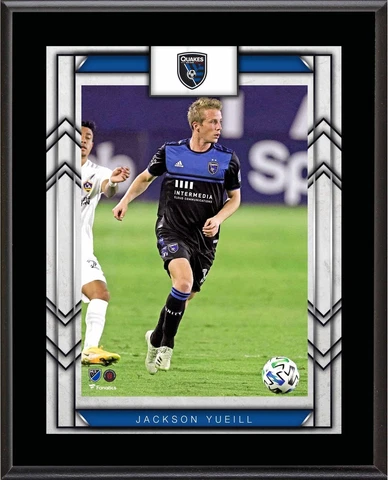 Jackson Yueill San Jose Earthquakes 10.5" x 13" Player Plaque Cover