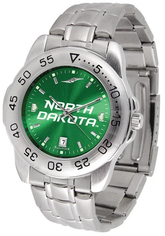 Men's University of North Dakota Watch Stainless Steel Dress Watch Cover