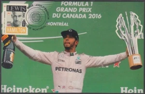 CANADÁ # 2997.1 - FÓRMULA 1 SELLO POSTAL LEWIS HAMILTON en EXCELENTE POSTAL #1 - Imagen 1 de 1