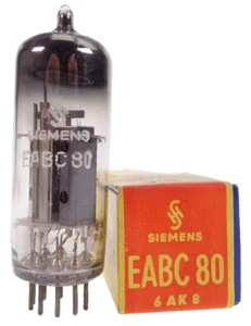 EABC80 = 6AK8 Siemens & Halske Radio Röhre Tube Valvola NOS NIB NEW - Bild 1 von 2