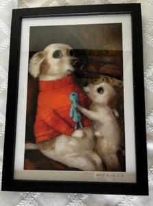 Alison Friend Dog Fine Art Limited Edition Mums the Word Print W/COA - Picture 1 of 7