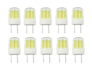 10pcs G8 G8.6 LED Light Bulb Flat COB 1511 Ceramics Lamp 110V 120V 3W White H - Picture 1 of 7