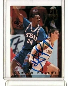 Carlos Rogers autographed Basketball Card (Tennessee St.) 1994 Classic 42/660 - Picture 1 of 2