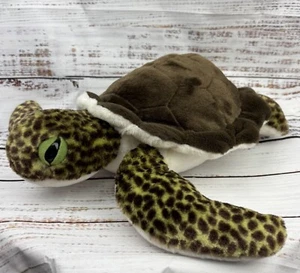 Wild Republic Green Sea Turtle Cuddlekins Stuffed Animal - 15" EUC Soft Cuddly - Picture 1 of 7