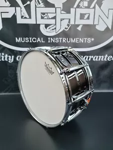 PEARL 14" × 6.5" SENSITONE HERITAGE BLACK NICKEL BRASS SNARE DRUM - Picture 1 of 11