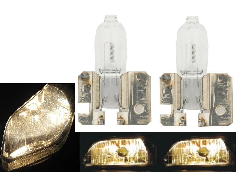 Halogen H2 55W 3800K Stock Two Bulbs Fog Light Replacement Lamp Plug Play OE Fit - Image 1 of 4