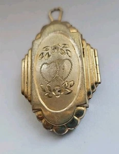 Antique Art Deco Gold Filled Locket - Picture 1 of 12