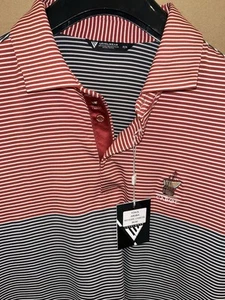 NWT Cabot Cape Breton Golf Polo Shirt Sz M Rust Polyester Canada Cliffs New S/S - Picture 1 of 4