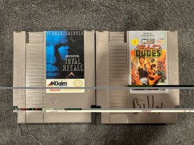 Lote de juegos Total Recall (Acclaim) & Bad Dudes (Data East) Nintendo NES (NTSC-U/C)
