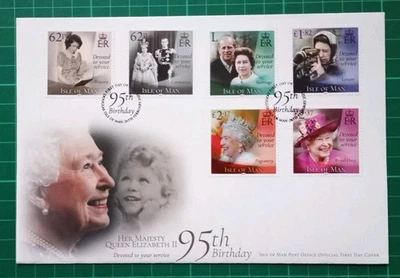 Isle of Man 2021 HM Queen Elizabeth II 95th Birthday FDC - Image 1 of 2