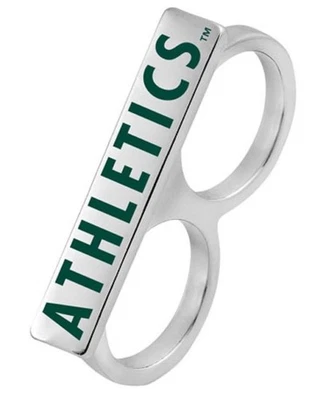 Game Time 101721 MLB Oakland Athletics Knuckle Ring - Image 1 of 3