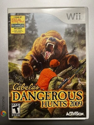 Cabelas Dangerous Hunts 2009 Nintendo Wii Complete with Manual - Image 1 of 3